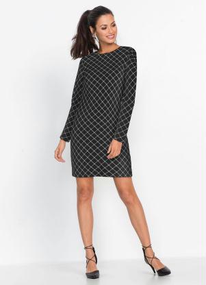 Vestido Tubinho Mangas Longas (Xadrez Cinza) Vestido Tubinho Mangas Longas (Xadrez Cinza)