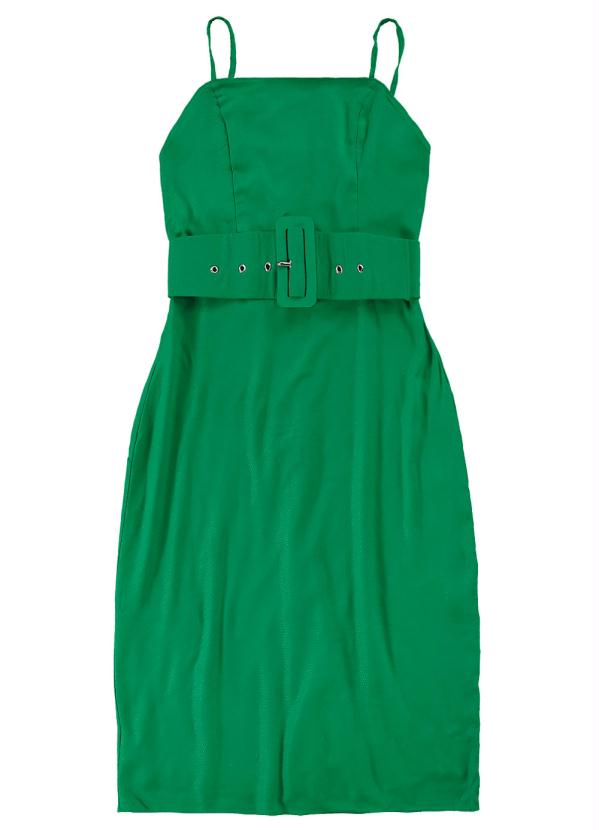 vestido curto verde