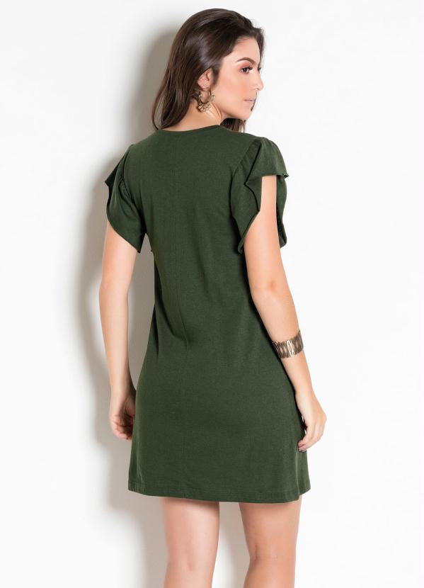 vestido estampa militar
