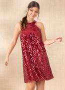 Vestido Vermelho em Paet�