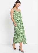 Vestido de Alcinha Longuete Floral Verde 