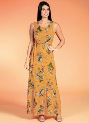 Vestido com Faixa (Floral) Moda Evangélica Vestido com Faixa (Floral) Moda Evangélica