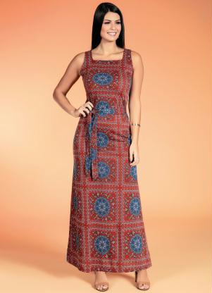 Vestido de Al�a (Mandala Ferrugem) Moda Evang�lica