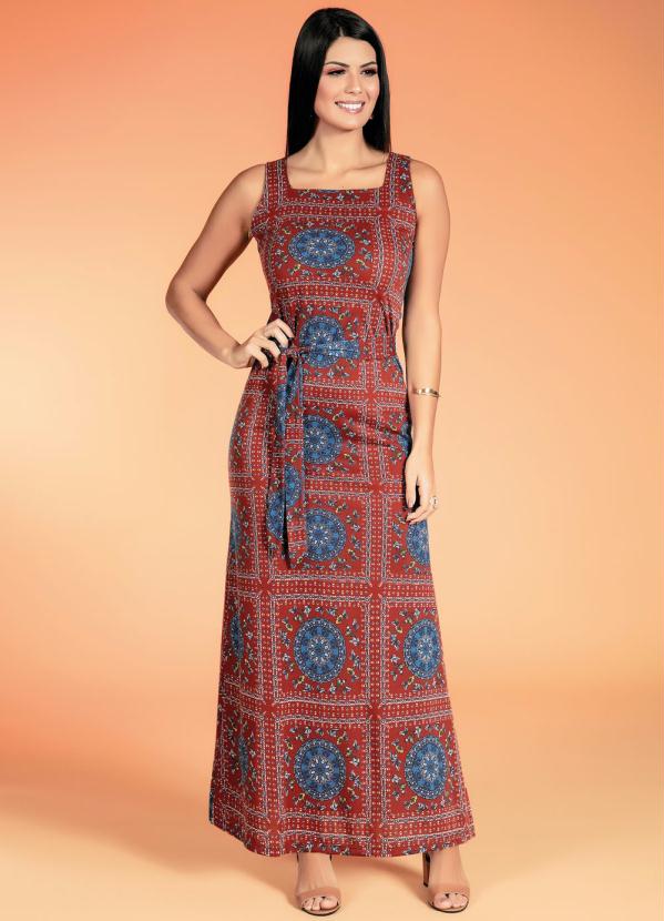 Vestido de Al�a (Mandala Ferrugem) Moda Evang�lica