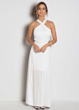 vestido longo branco para o reveillon