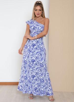 Vestido Longo (Conchas) Ombro �nico