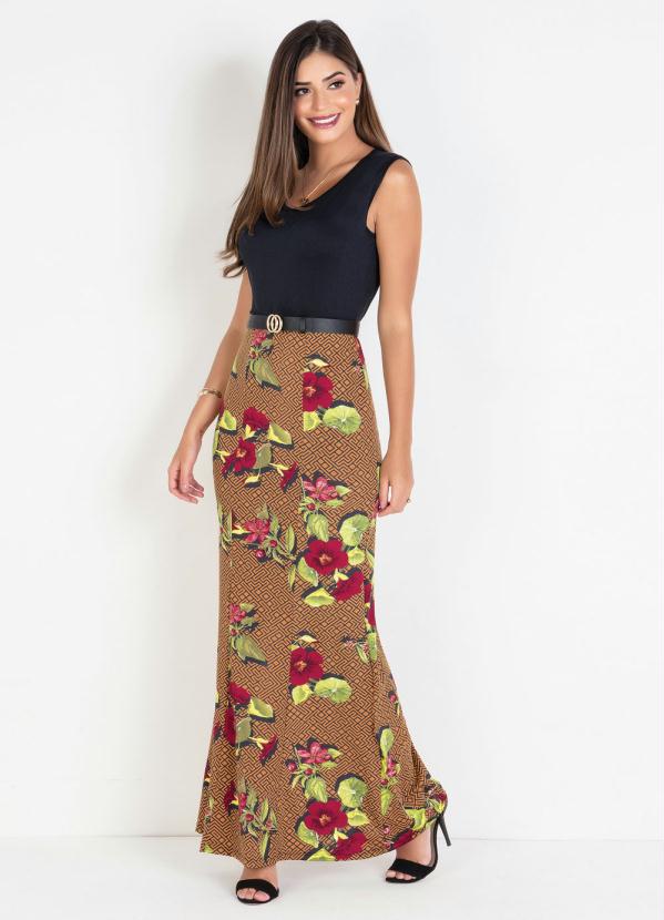 Vestido Longo (Estampado) Moda Evang�lica