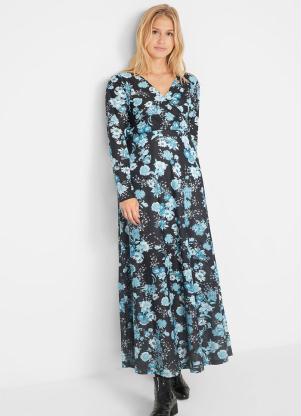 Vestido Longo Floral (Floral Azul)