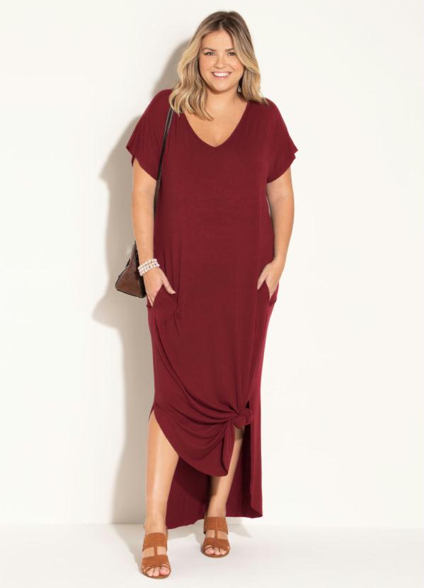 vestido soltinho longo