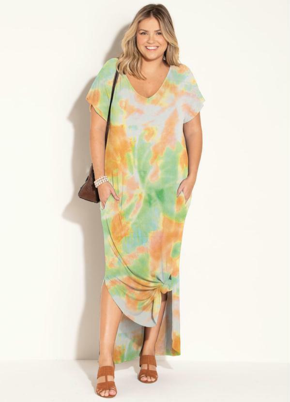 vestido verde soltinho