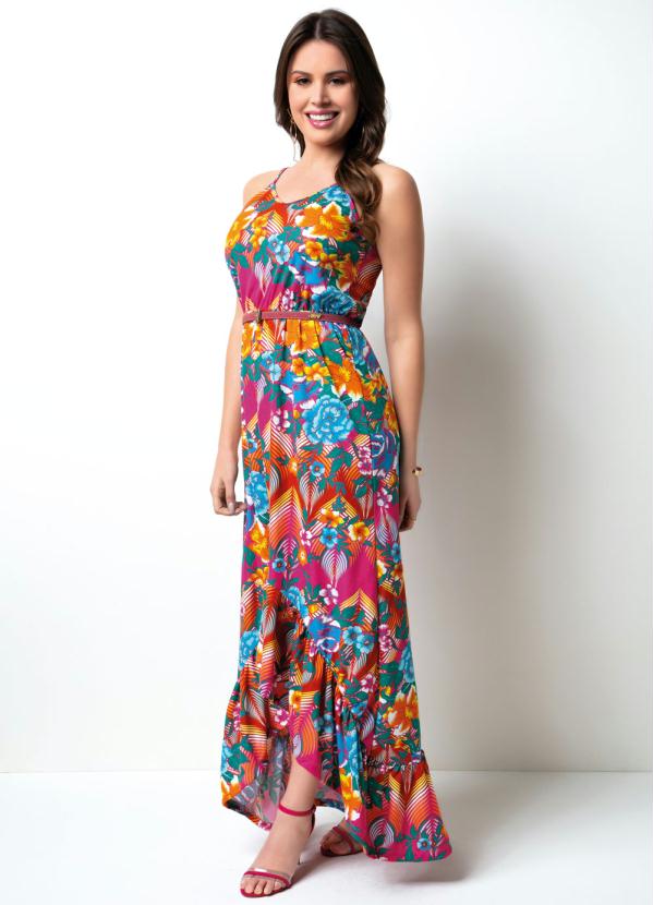 Vestido Mullet de Al�as (Floral Rosa)