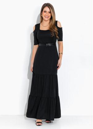 Vestido (Preto) Ombro Vazado