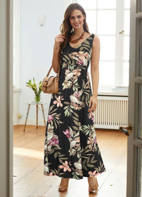 Vestido Regata Longa (Flores Aquarela) Vestido Regata Longa (Flores Aquarela)