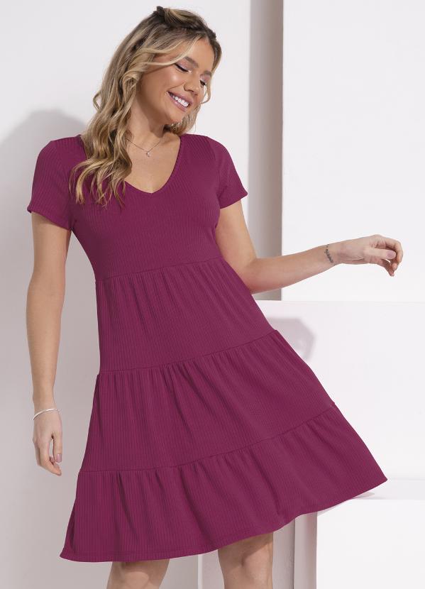 Vestido (Bord�) em Canelado