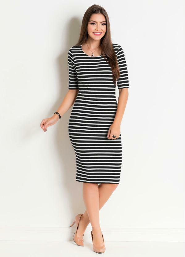 vestido ribana longo