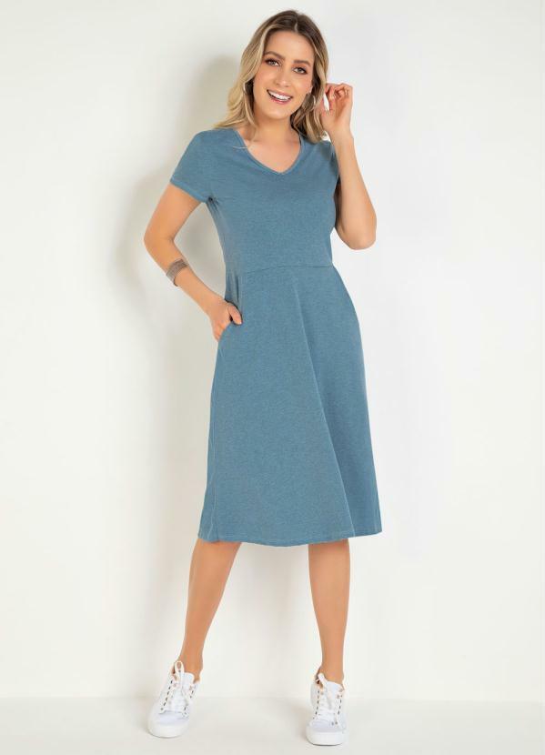 vestido azul evangelico