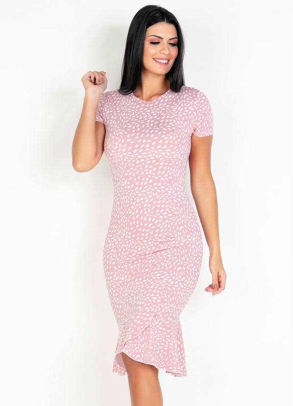 Vestido com Babado (Manchas) Moda Evang�lica