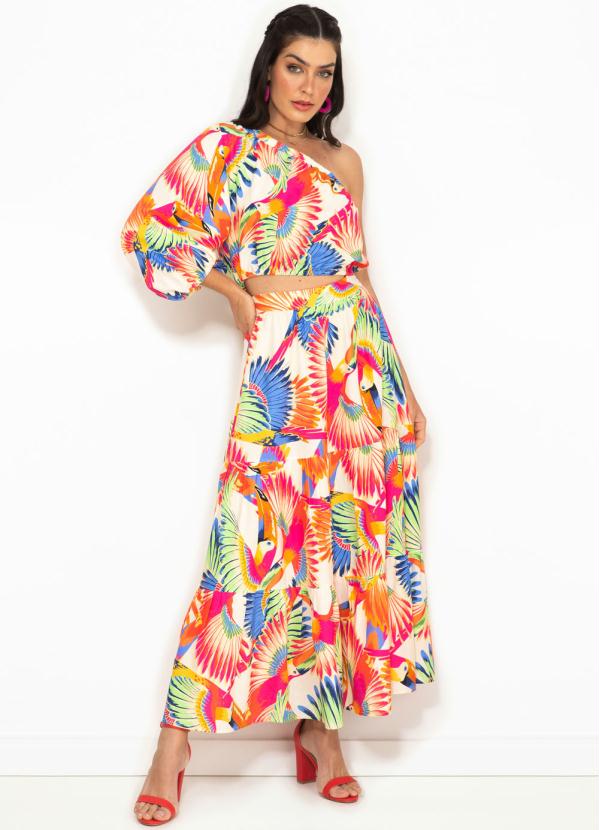 Vestido Cropped Tucanos Pintados - Farm