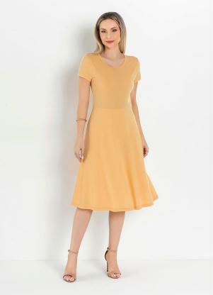 Vestido Evas� (Amarelo) Moda Evang�lica