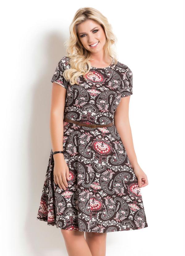 vestido evangélico estampado