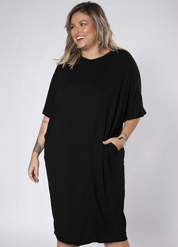 vestido morcego plus size