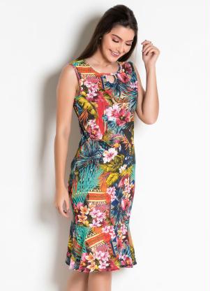 Vestido Moda Evang�lica com Gota (Tropical)