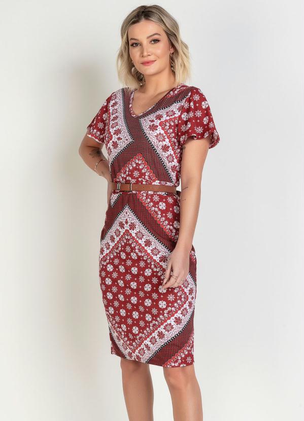 Vestido Moda Evangelica (Estampa Len�o)