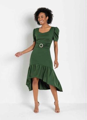 Vestido Mullet (Verde) Moda Evang�lica