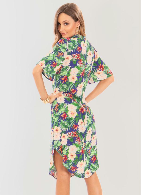 vestido chemise floral