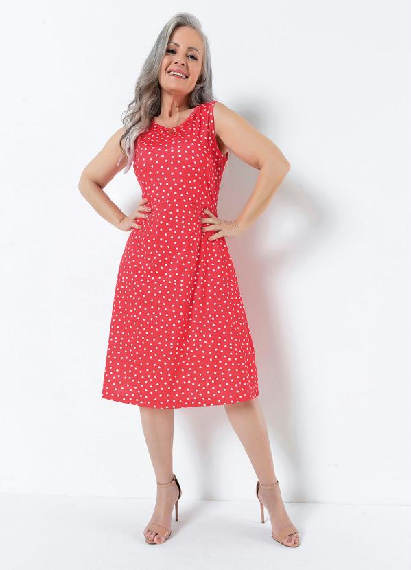 Vestido Regata Cora��o (Vermelho)