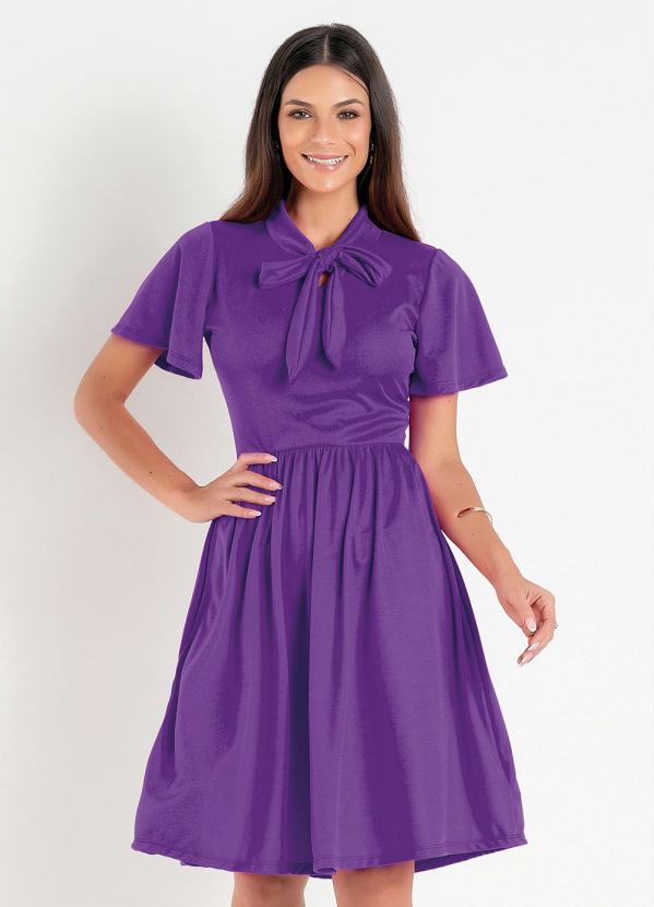 Vestido (Roxo) com Amarra��o