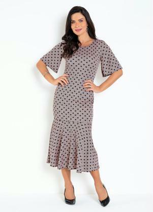 Vestido Sereia (Po� Ros�) Moda Evang�lica
