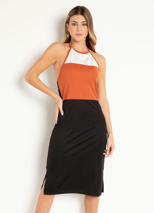 Vestido (Tricolor) Frente �nica