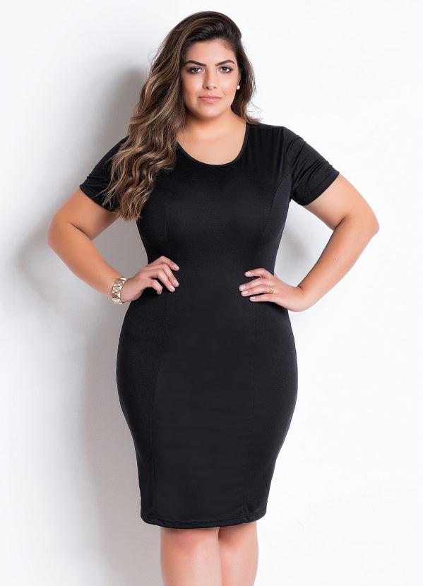 modelo de vestido tubinho preto