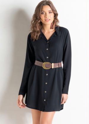 Vestido Chemise (Preto)