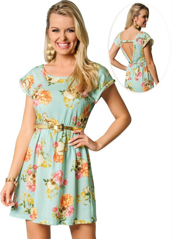 vestido floral posthaus