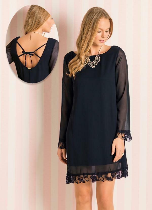 vestido transparencia