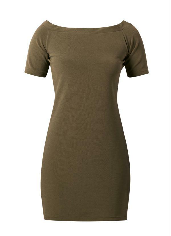 vestido tubinho decote canoa