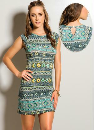 vestido tubinho viscose