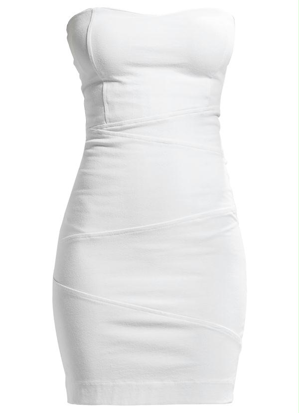 vestido tubinho branco curto