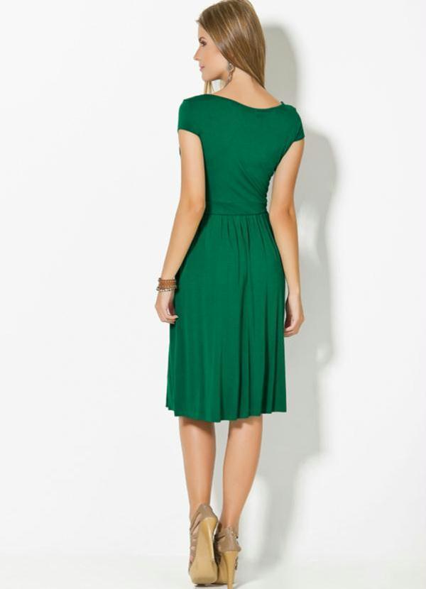 vestido verde posthaus