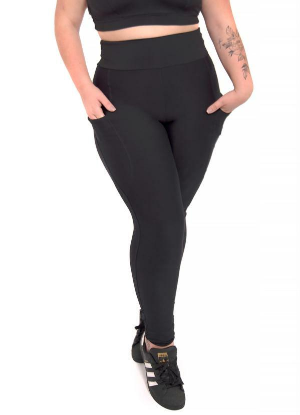 Calça Legging Plus Size c/ Bolso Suplex Poliamida [ Fasciniun - Loja  Fasciniun Fitness - O melhor em Moda Fitness.