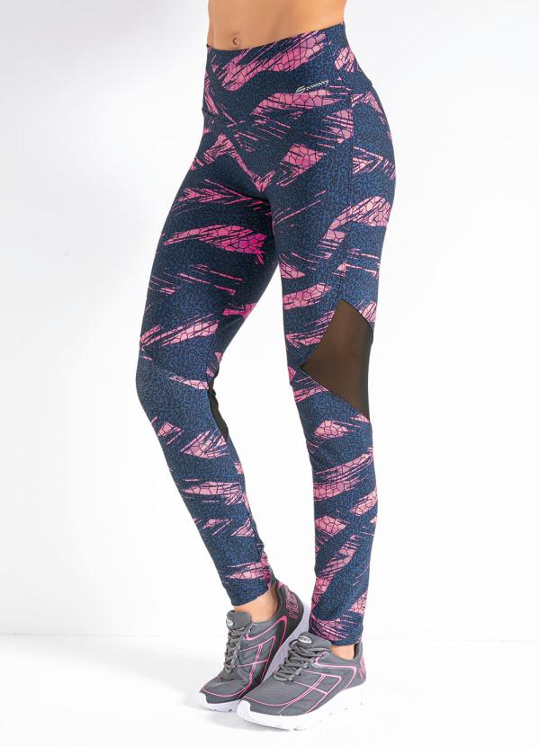Legging (Animal Print Abstrata) Sawary Fitness