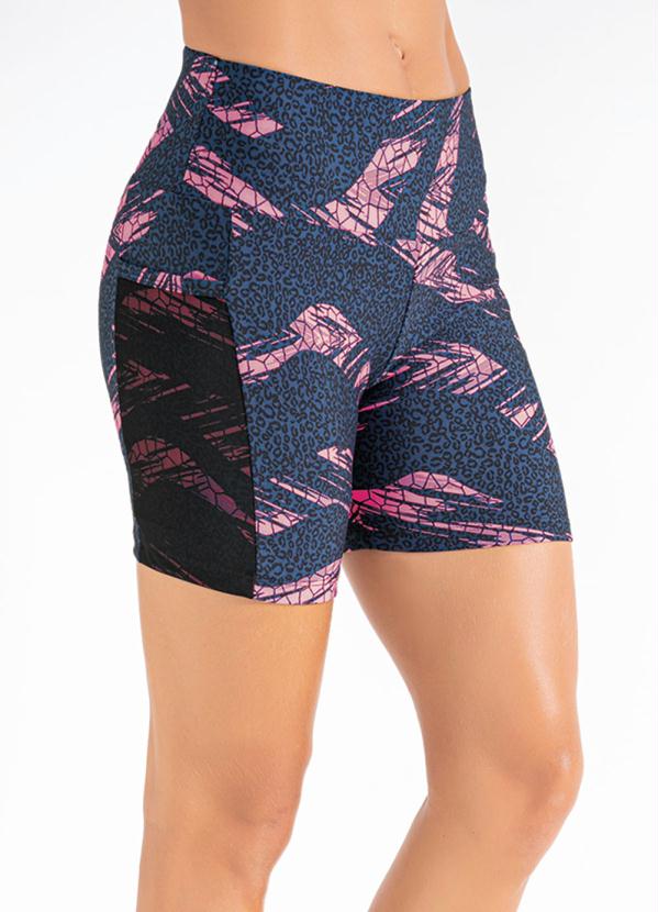 Short (Animal Print Abstrato) Sawary Fitness Short (Animal Print Abstrato) Sawary Fitness