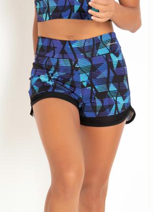 Short (Geométrico) com Recorte na Barra Short (Geométrico) com Recorte na Barra