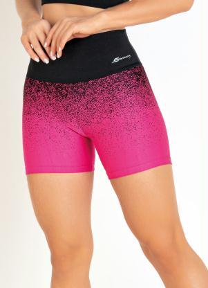 Short (Preto e Rosa) com Cós Sawary Fitness Short (Preto e Rosa) com Cós Sawary Fitness