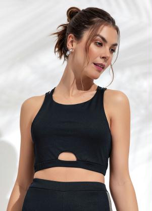 Top (Preto) de Al�as Transpassadas