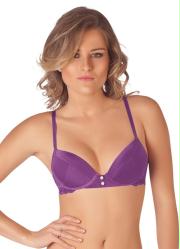 Suti� Roxo com Aplica��o de P�rolas