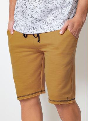 Bermuda Actual (Mostarda) com Cós Ajustável Bermuda Actual (Mostarda) com Cós Ajustável