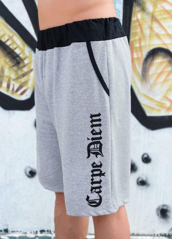 shorts de pano mole masculino